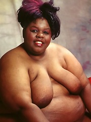 Huge Ebony Plumper Stripping And Spreading With Heavy Belly