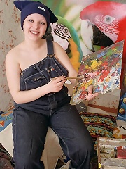 Little plump puss doing four-lipped whistling